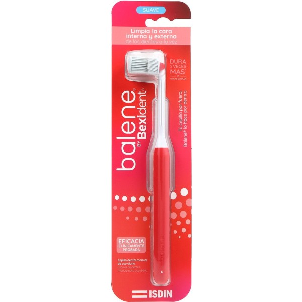 Cepillo Dental Adulto Balene By Bexident 1 Unidad Dureza Suave Color Coral